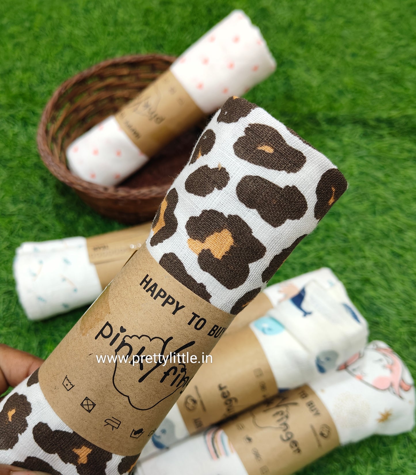 Premium Muslin Baby Towel Pack of 3 - Soft & Absorbent (Best 3 dispatched)