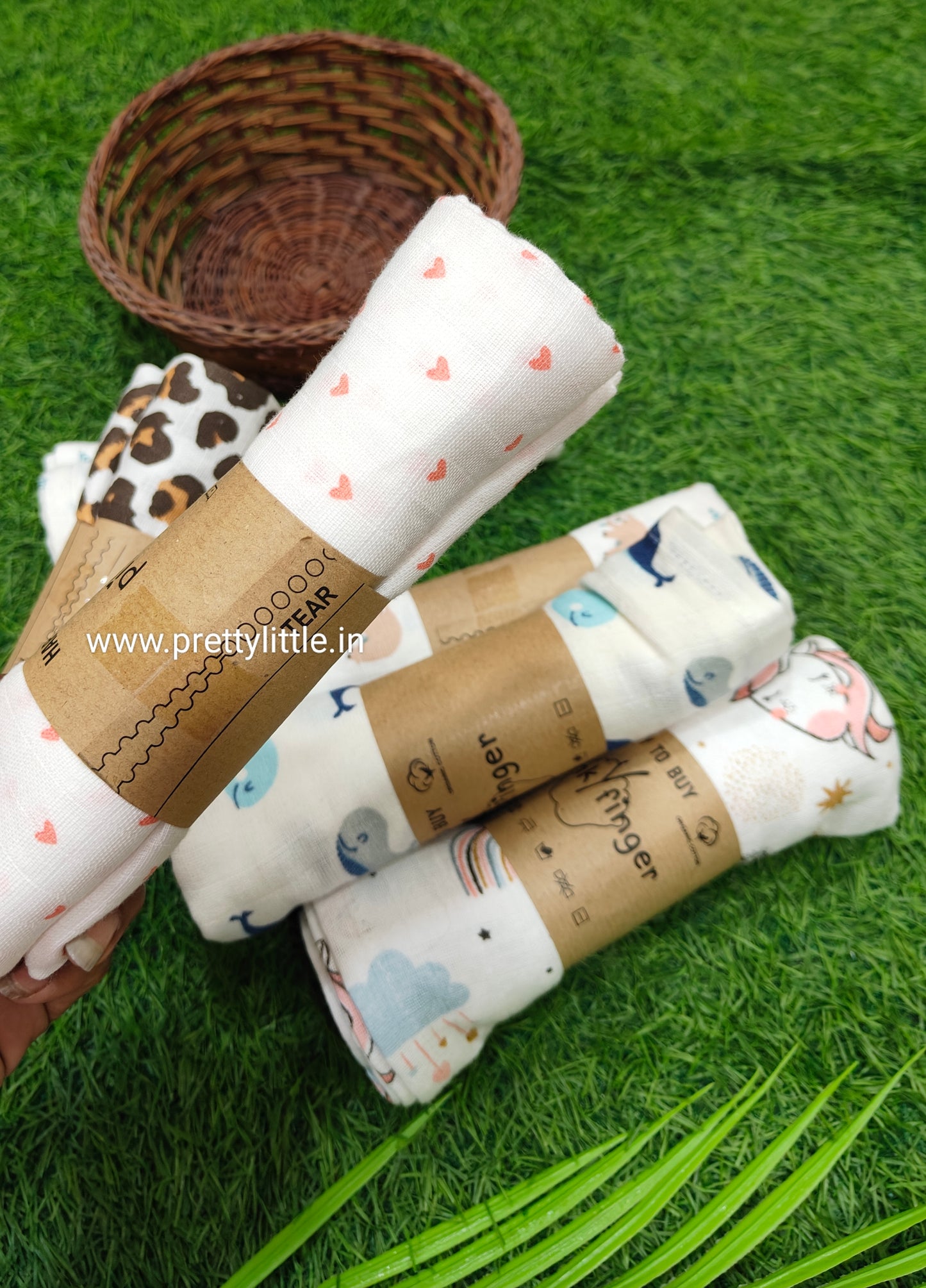 Premium Muslin Baby Towel Pack of 3 - Soft & Absorbent (Best 3 dispatched)
