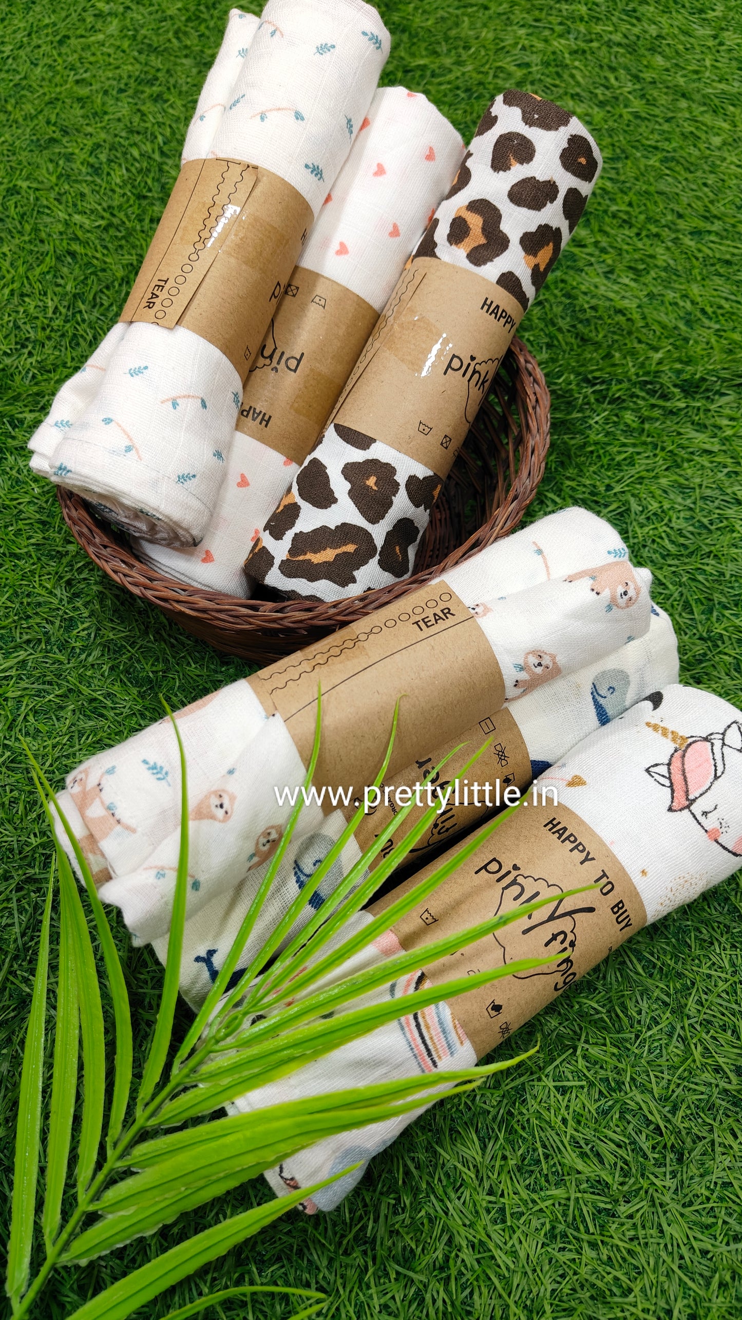 Premium Muslin Baby Towel Pack of 3 - Soft & Absorbent (Best 3 dispatched)