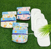 Reusable Cloth Diaper with Insert (pack of 3) (best combo dispatched)