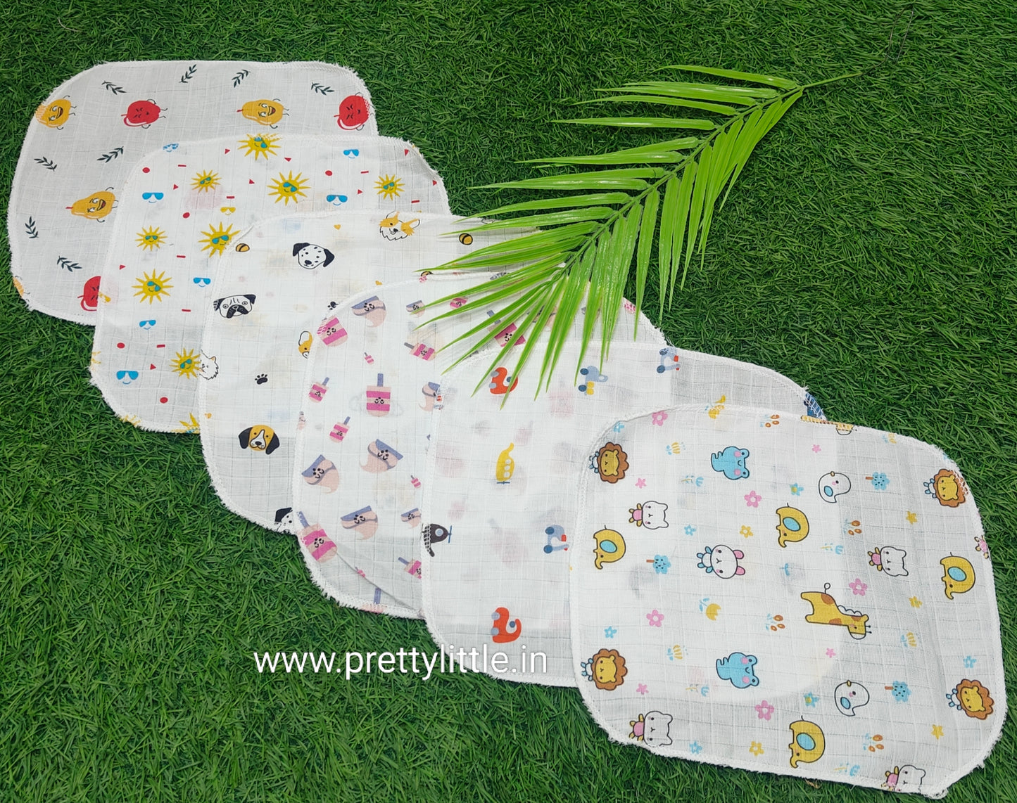 Pack of 6 Muslin Face Mouth Cloth