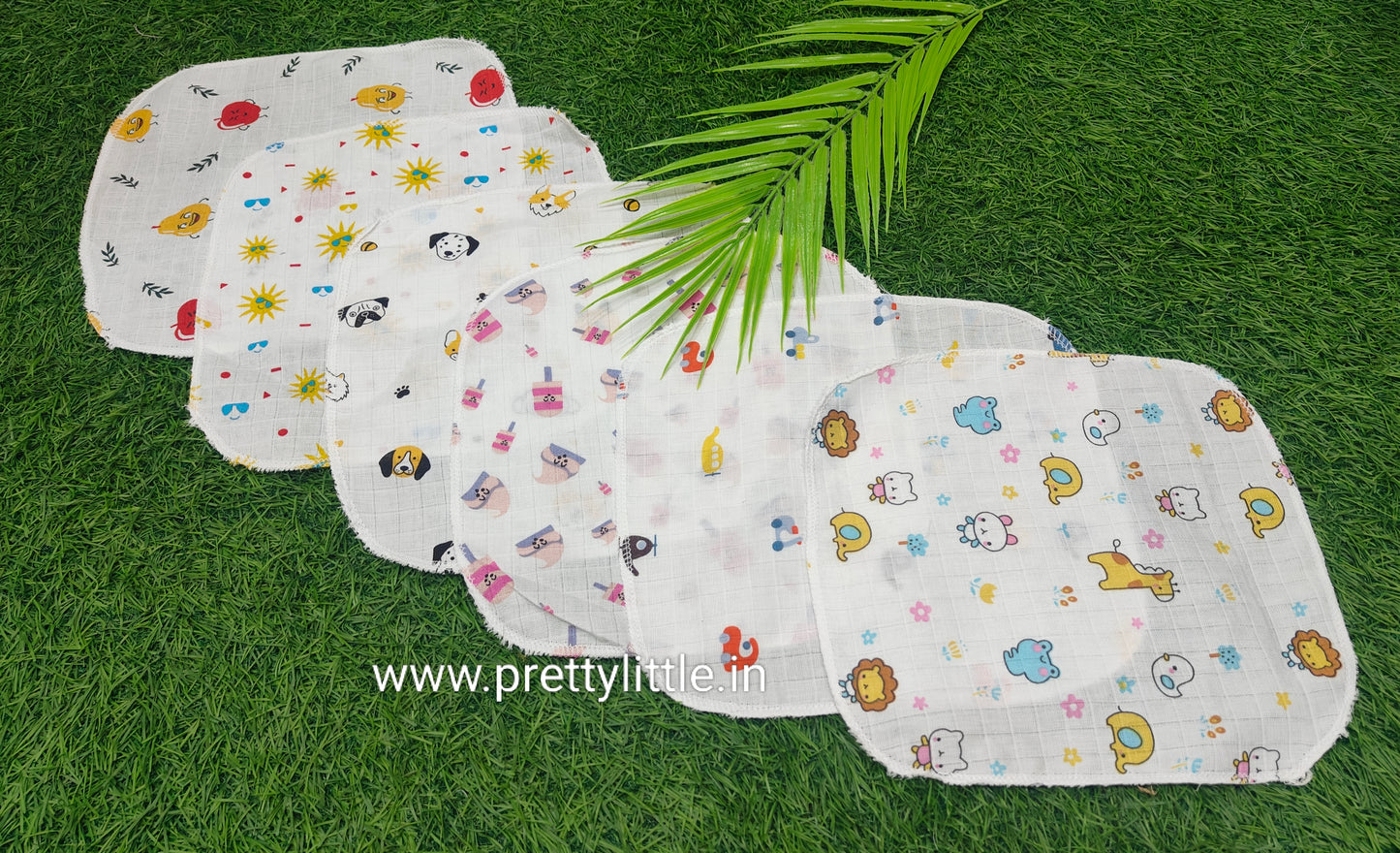 Pack of 6 Muslin Face Mouth Cloth