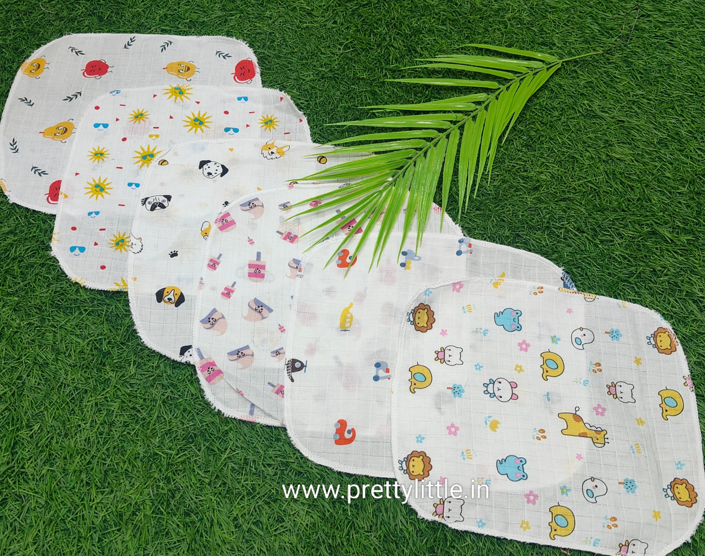 Pack of 6 Muslin Face Mouth Cloth