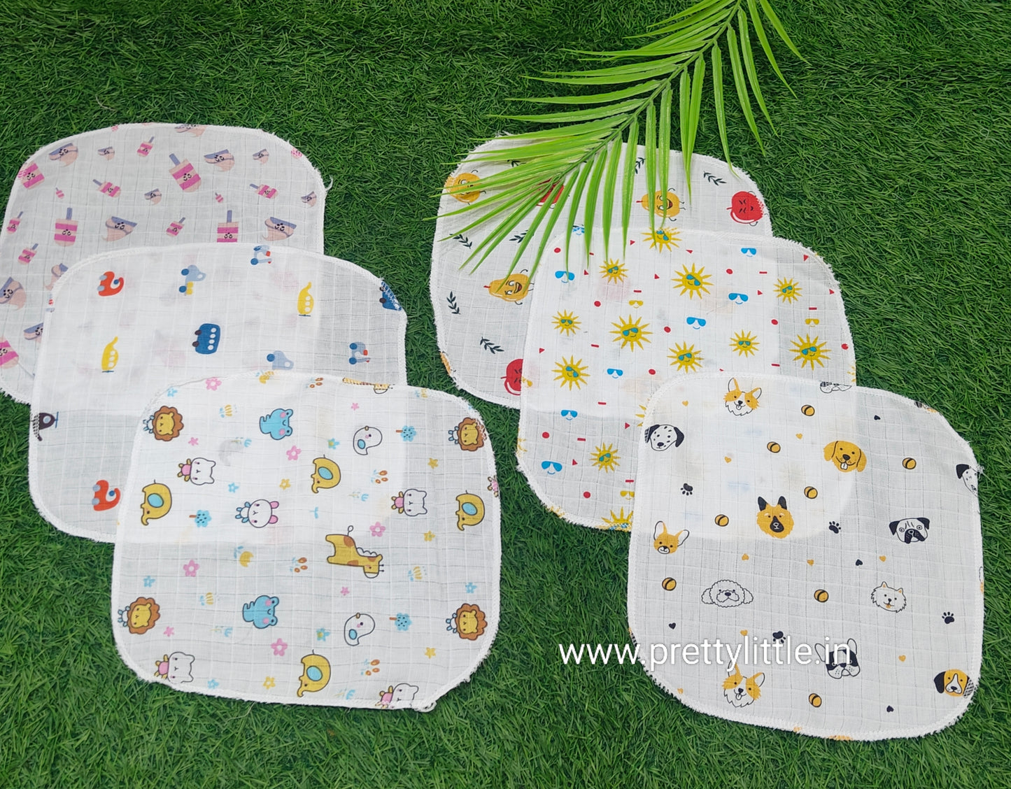 Pack of 6 Muslin Face Mouth Cloth