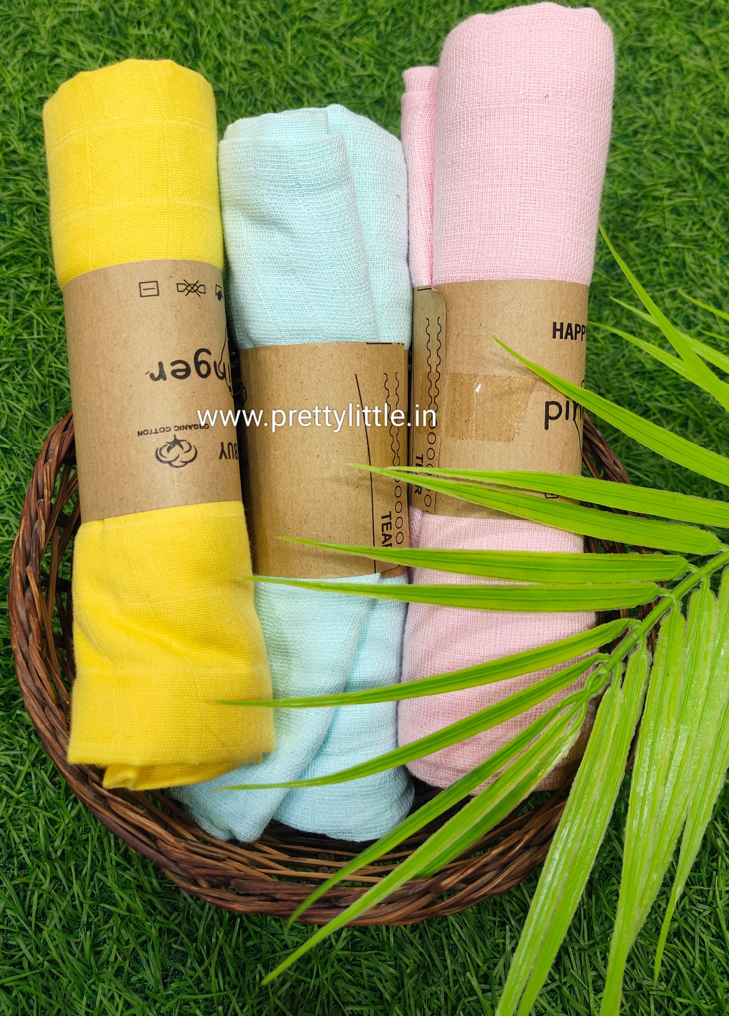 Premium Muslin Baby Towel Pack of 3 - Soft & Absorbent (Best 3 dispatched)