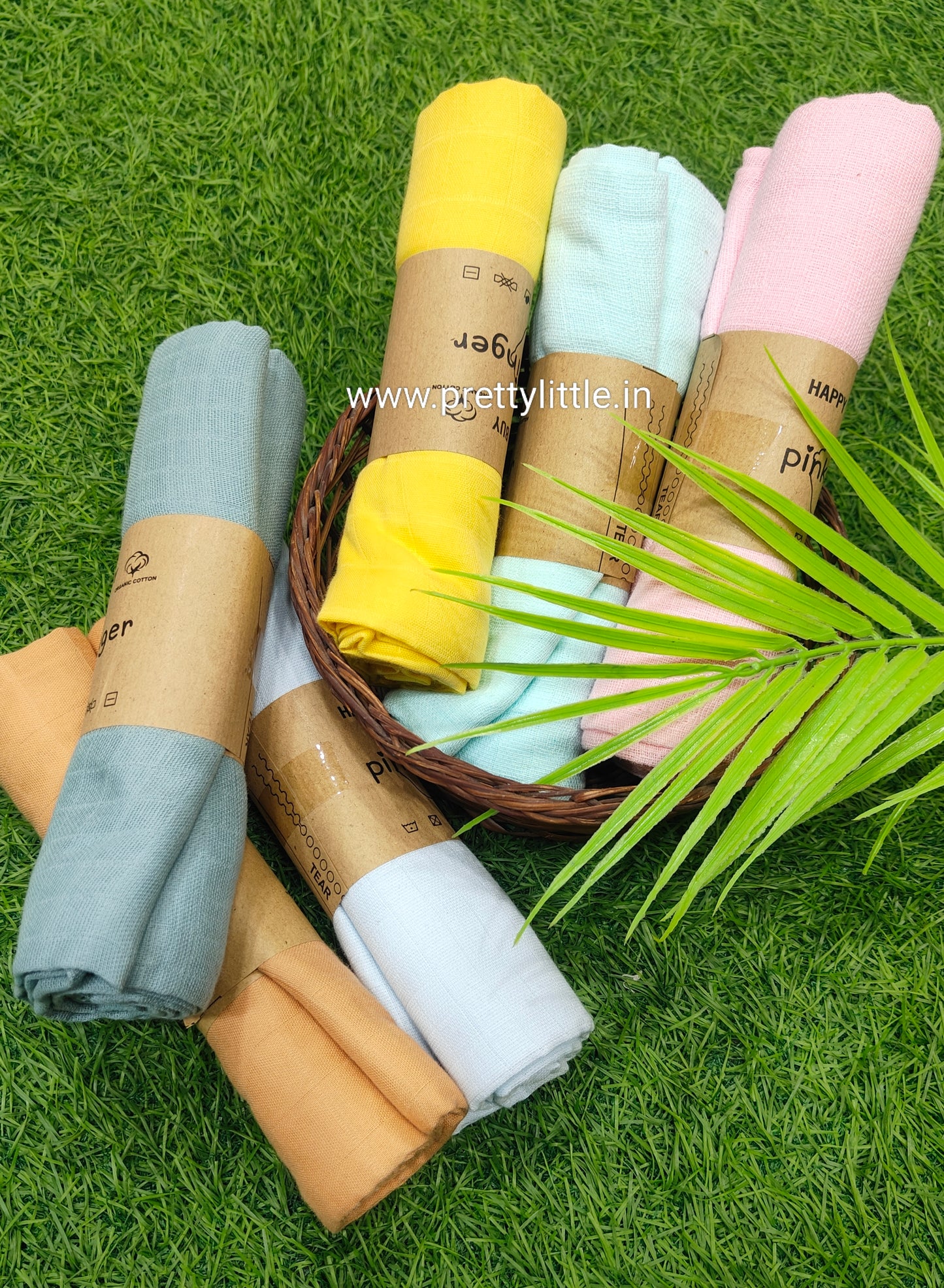 Premium Muslin Baby Towel Pack of 3 - Soft & Absorbent (Best 3 dispatched)
