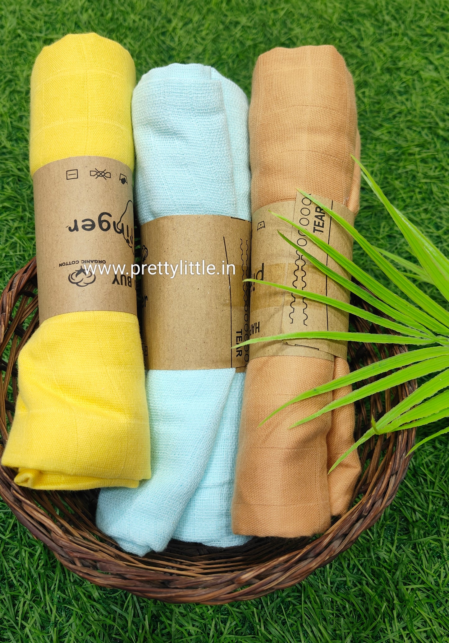 Premium Muslin Baby Towel Pack of 3 - Soft & Absorbent (Best 3 dispatched)