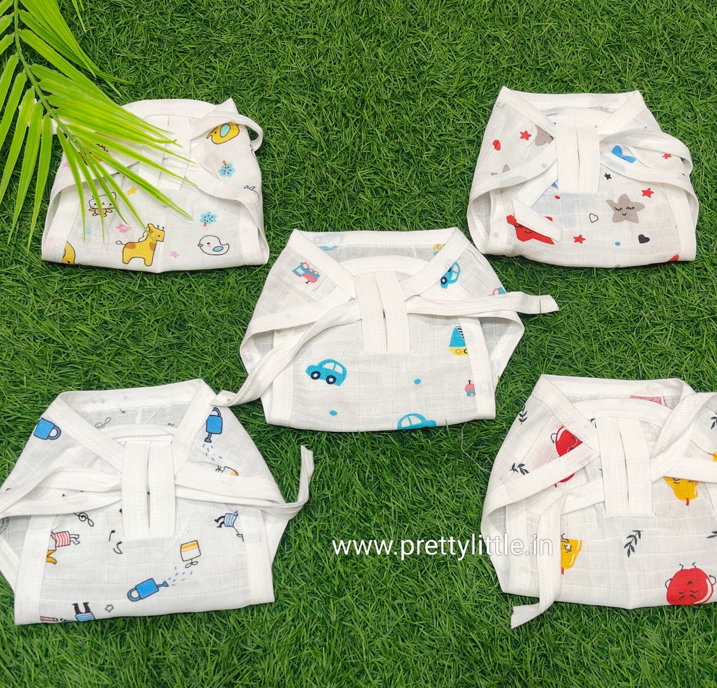 Regular Muslin Cloth Nappy non padded Combo Pack (Set of 5) (best 5 dispatched )- Soft, Breathable, and Reusable