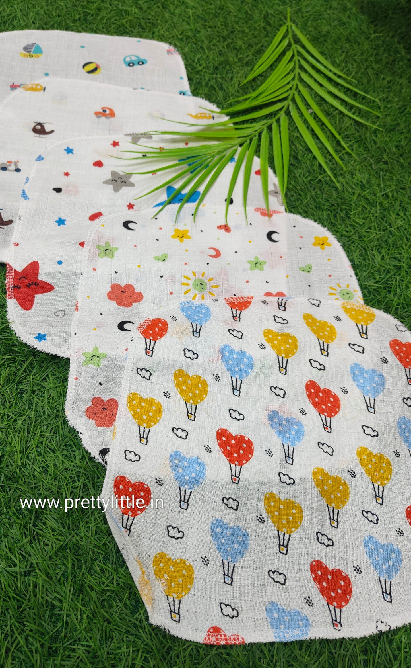Regular Muslin Cloth Nappy non padded Combo Pack (Set of 5) (best 5 dispatched )- Soft, Breathable, and Reusable