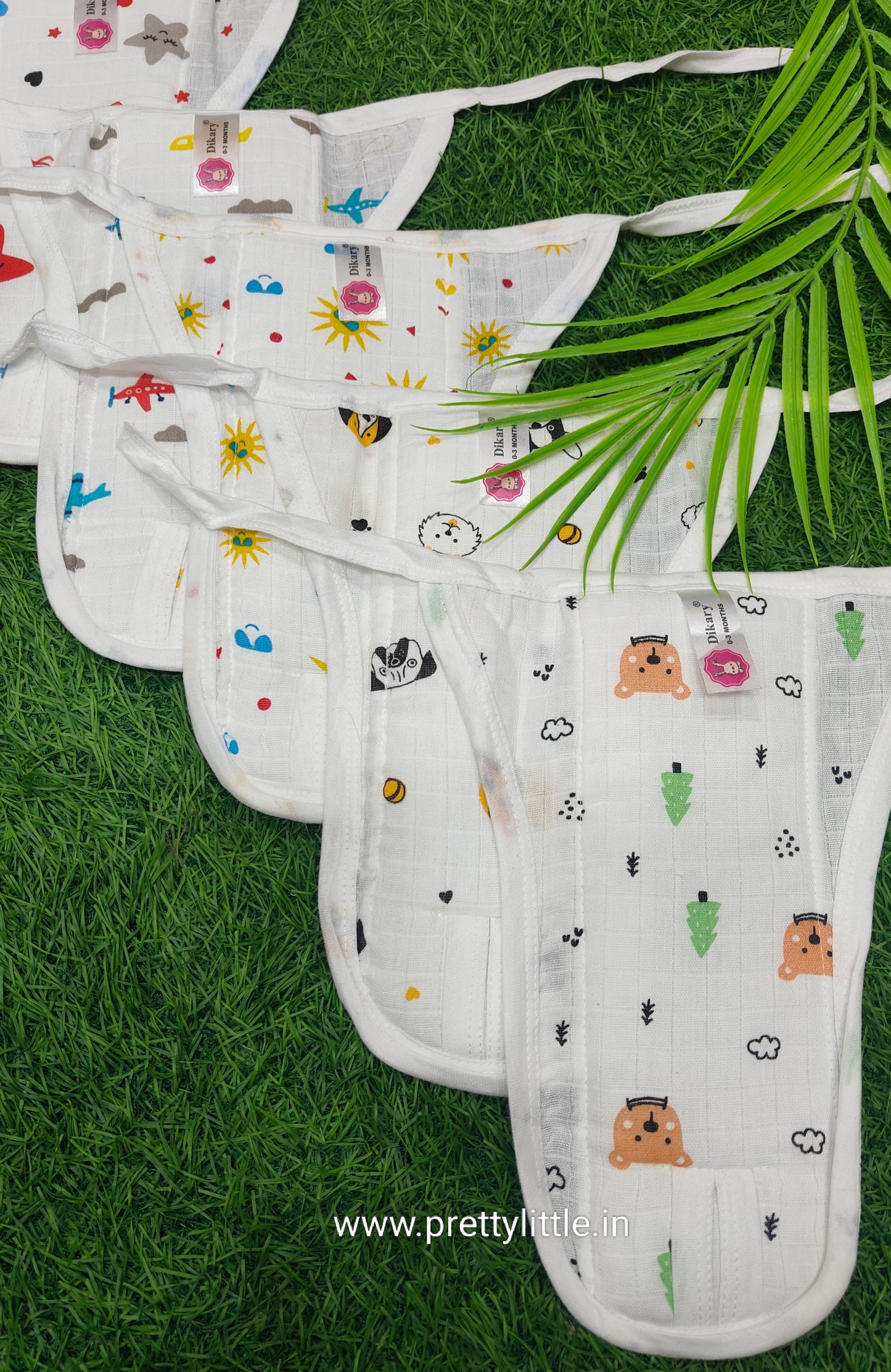 Muslin Cloth Nappy padded Combo Pack (Set of 5) (best 5 dispatched )- Soft, Breathable, and Reusable