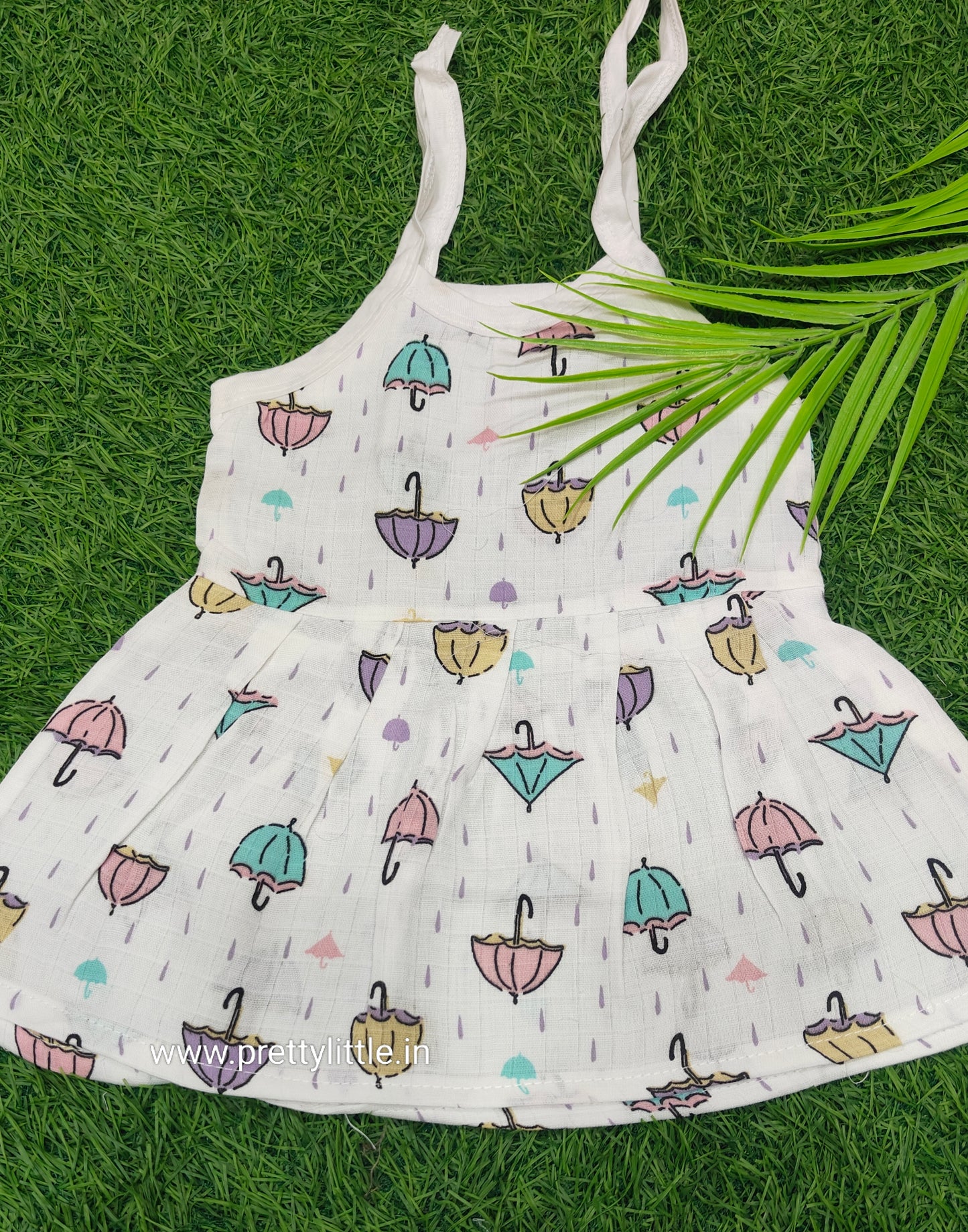 (Any 5) Combo Pack of Muslin soft Top knot Frocks for Babies