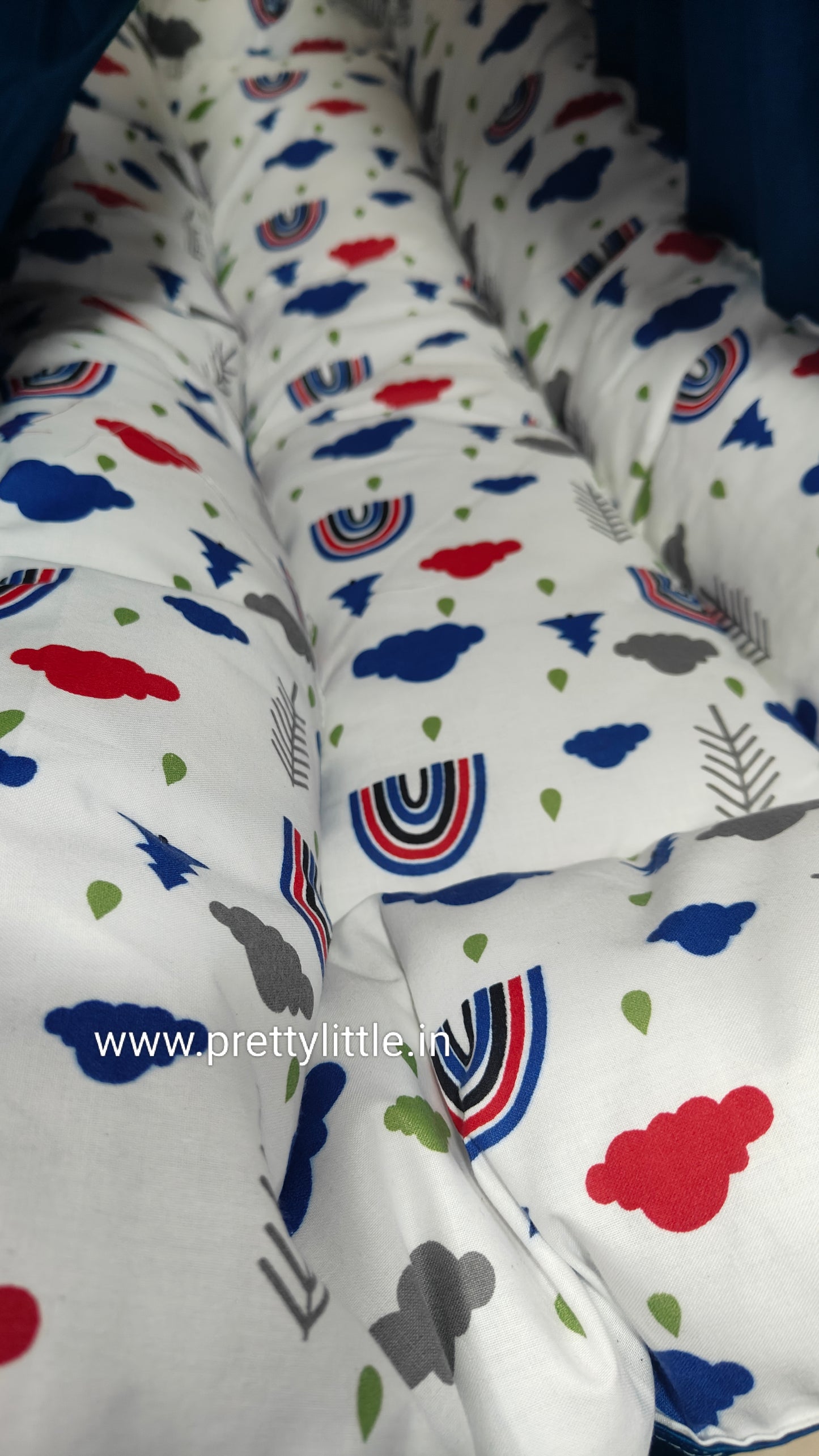 Luxury Newborn Bedding Set with Cradle, Net, Travel Bed, Feeding Pillow and Lotus Bed