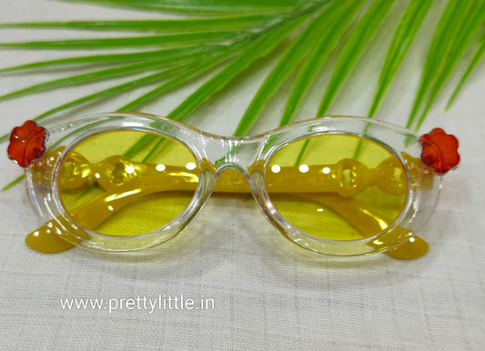 Floral Frame Kids Sunglasses – Cute Heart Detail | Lightweight & Stylish (best 1 dispatched)