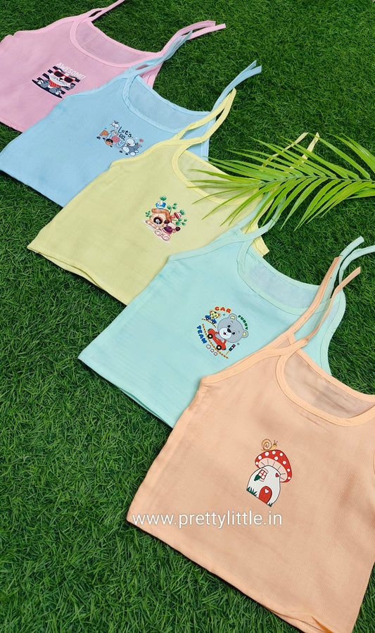 Combo Pack of color Muslin knot Jablas for Babies ( best 5 dispatched)