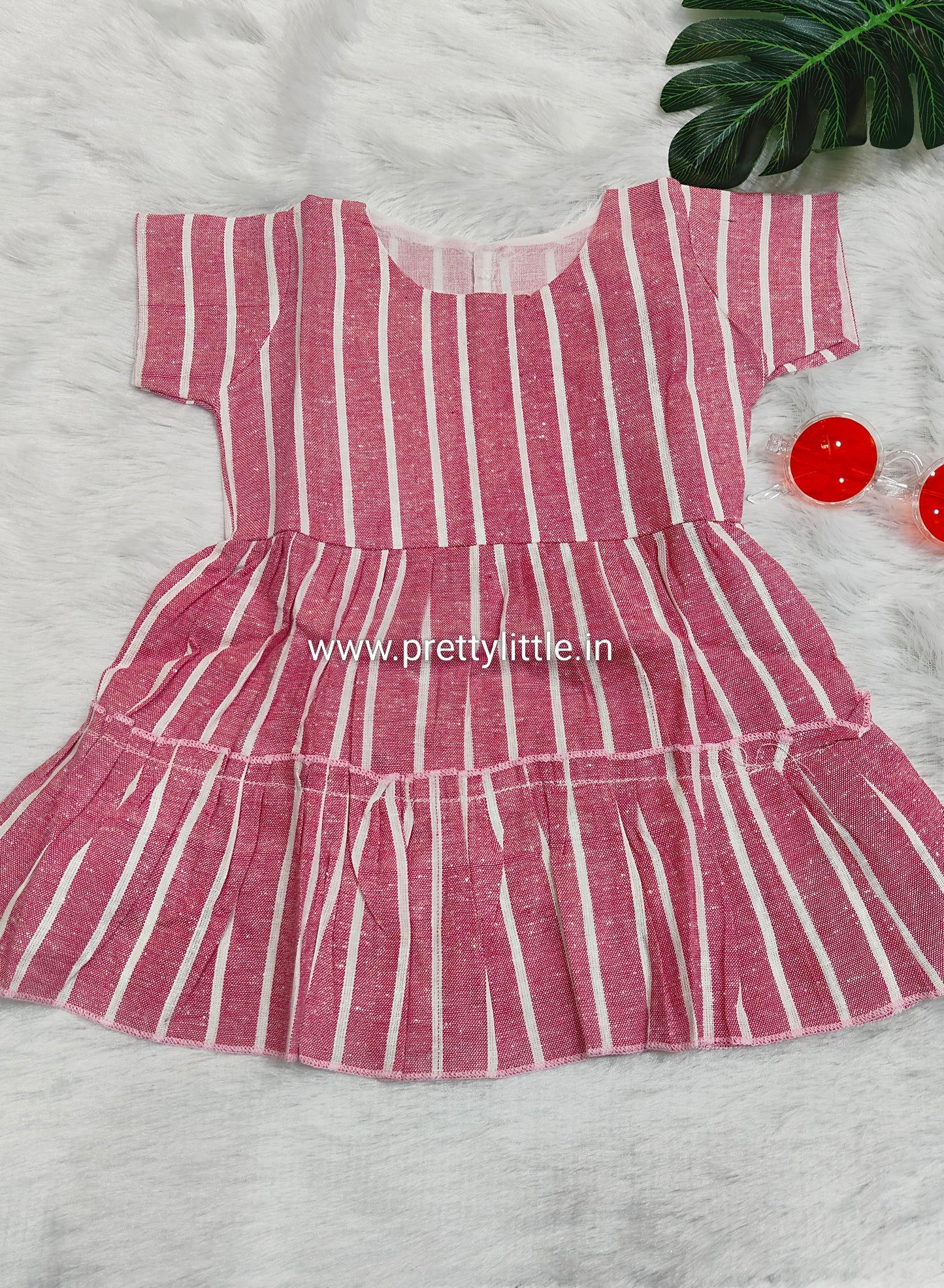 Budget Striped summer Cotton Frock – Stylish & Comfortable (best 1 dispatched)