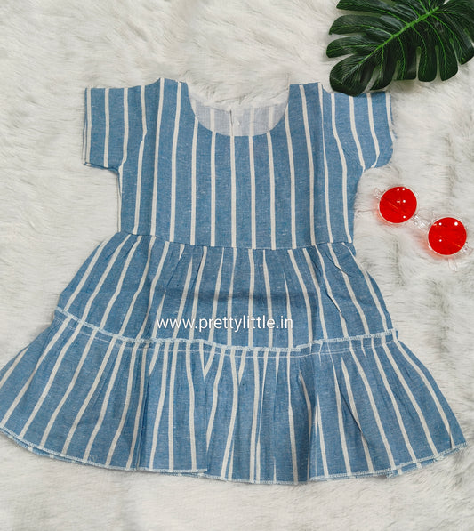 Budget Striped summer Cotton Frock – Stylish & Comfortable (best 1 dispatched)