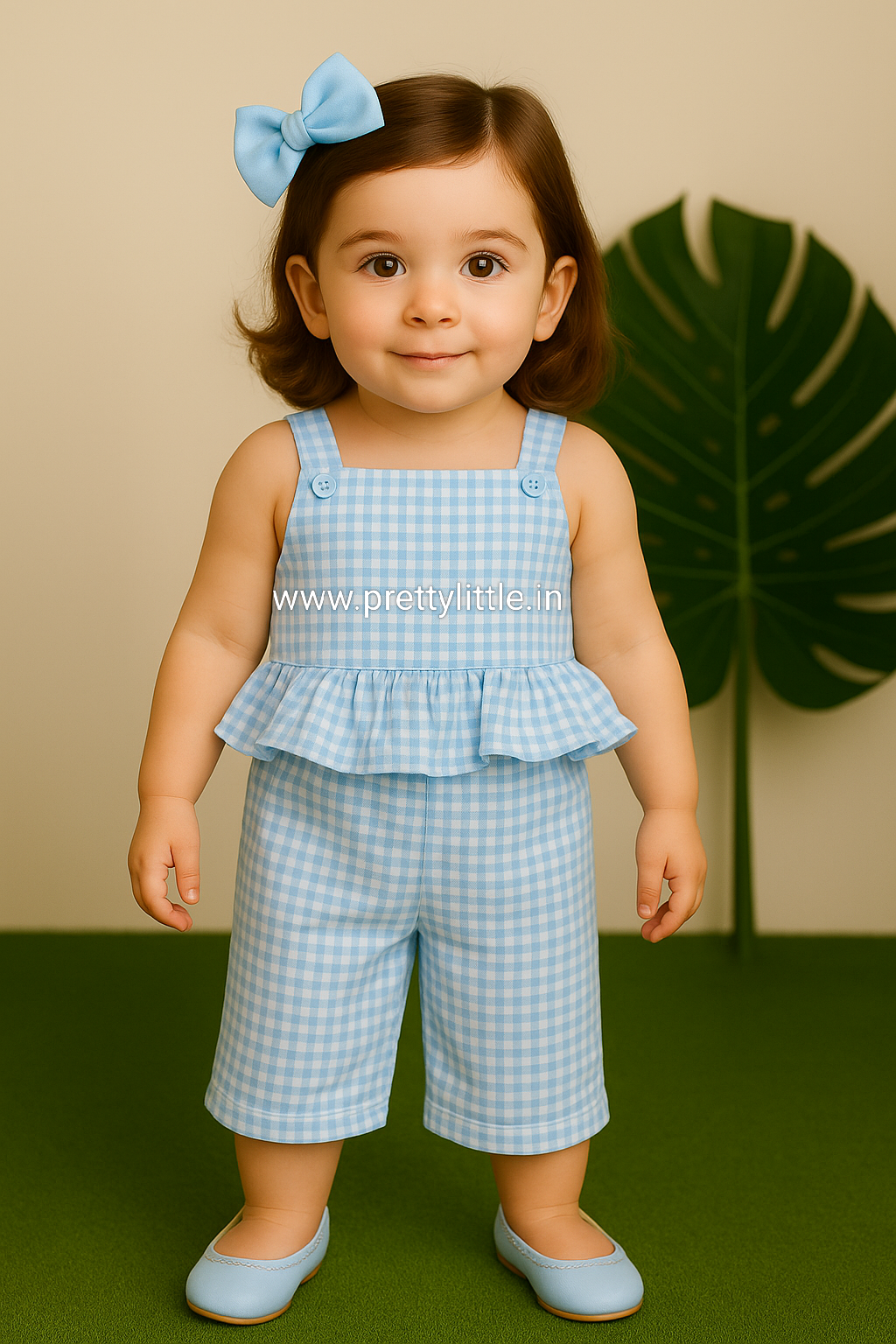 Coral Kiss Comfy & Cute Baby Girl Summer Set | Muslin Cotton Co-Ord