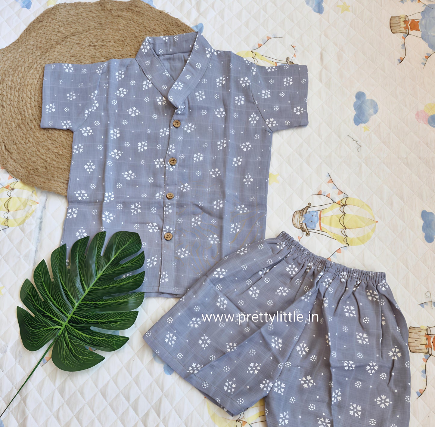 Muslin co-ord Sets – Stay Cool, Stay Cute! (0-1 year standard size) ( Best 3 dispatched)