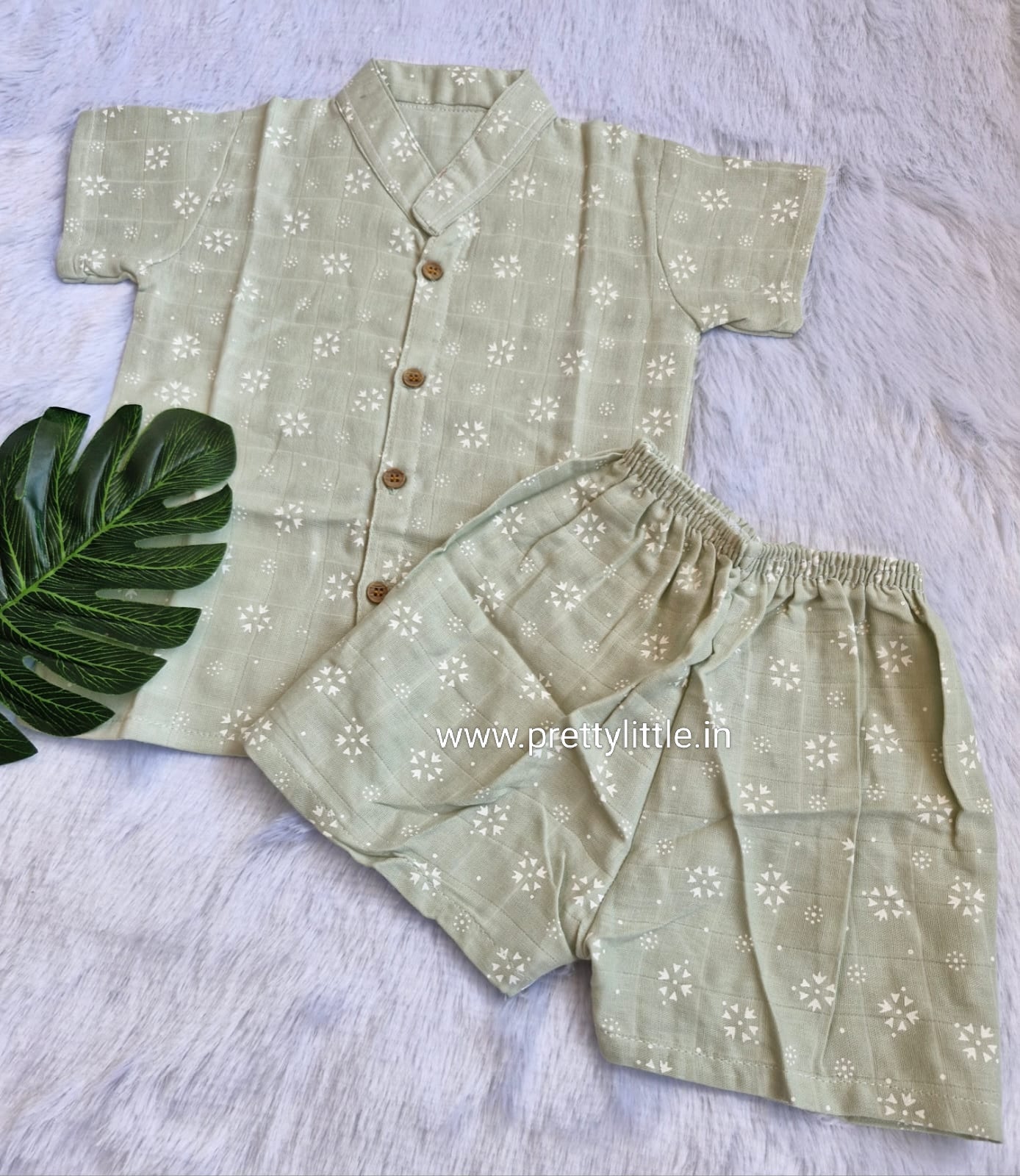 Muslin co-ord Sets – Stay Cool, Stay Cute! (0-1 year standard size) ( Best 3 dispatched)