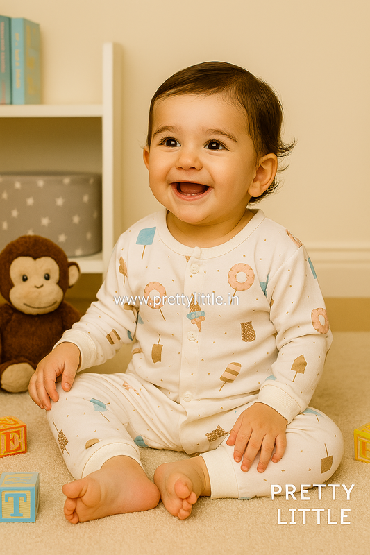 Soft Cotton Baby Night Suit –Moonbeam Cuddles (best 1 dispatched)