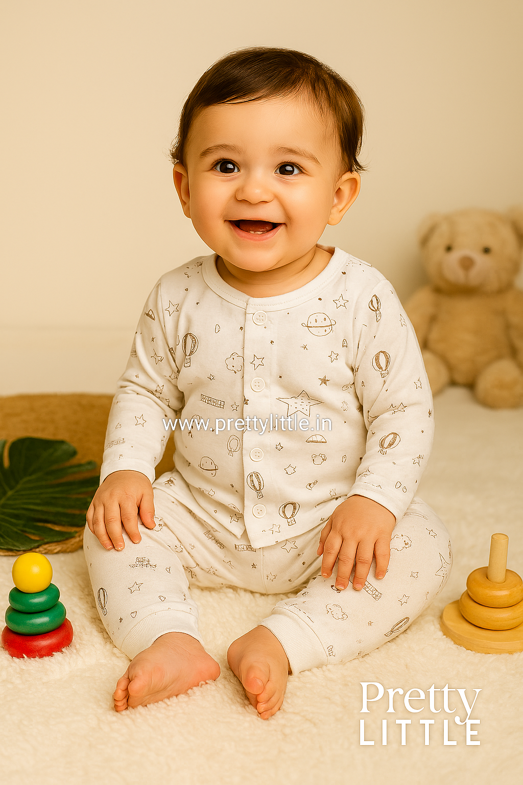 Soft Cotton Baby Night Suit –Moonbeam Cuddles (best 1 dispatched)