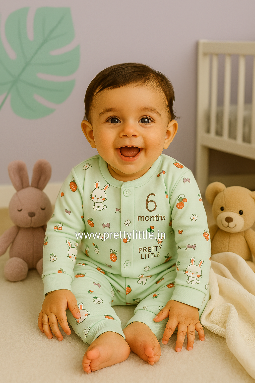 Soft Cotton Baby Night Suit –Moonbeam Cuddles (best 1 dispatched)