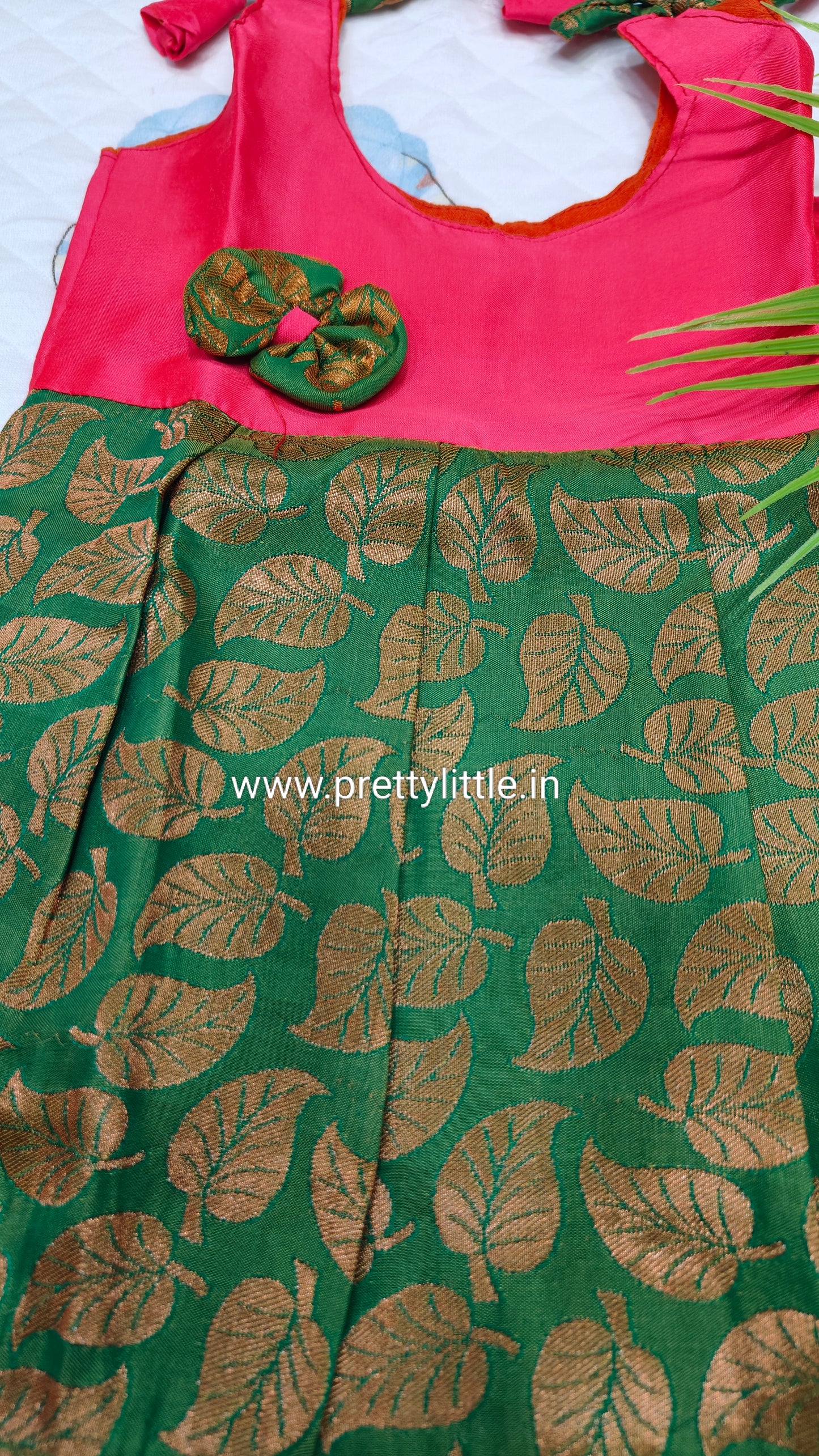 Cute Baby pattu Frock (0-6M)