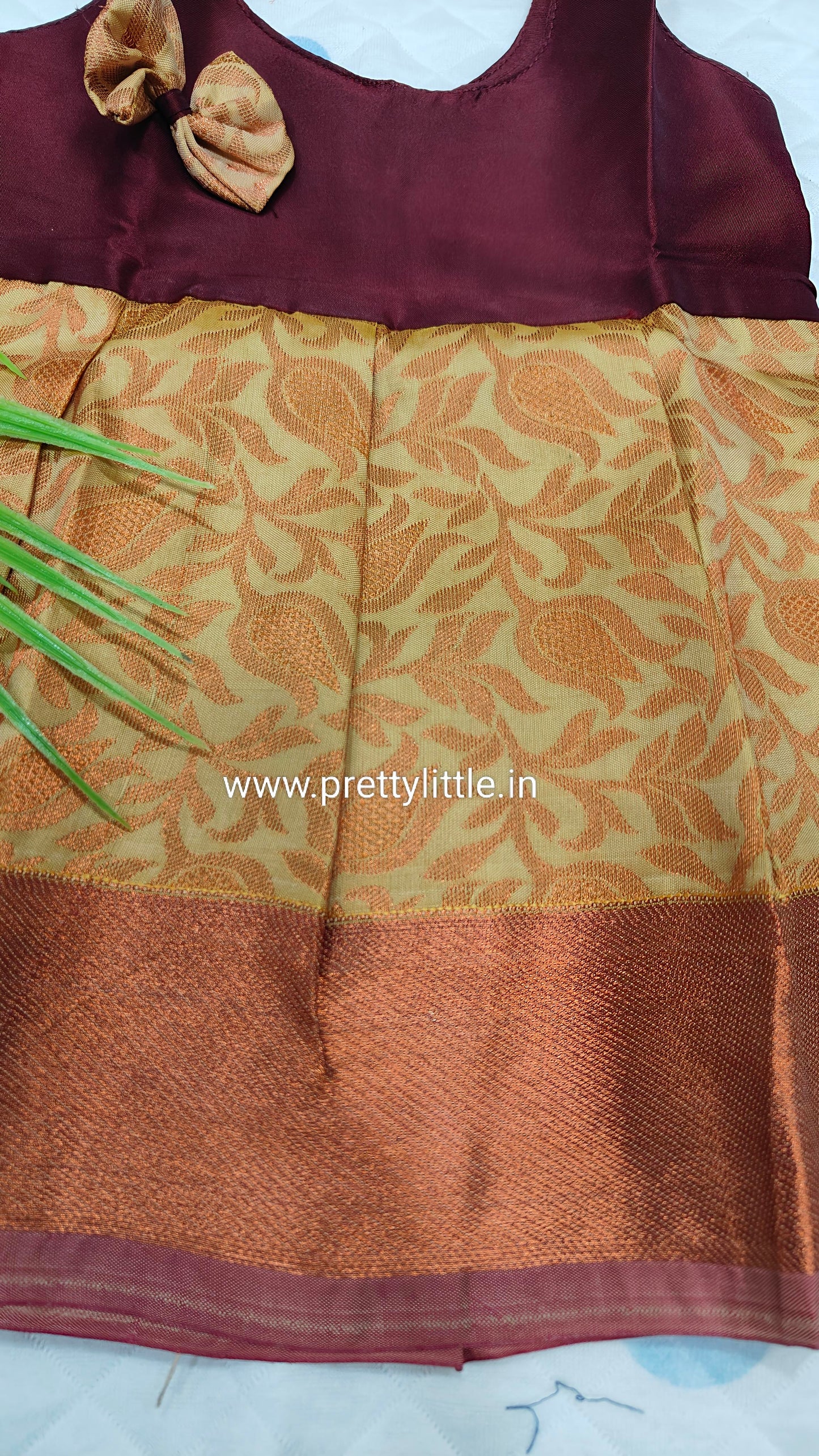 Cute Baby pattu Frock (0-6M)