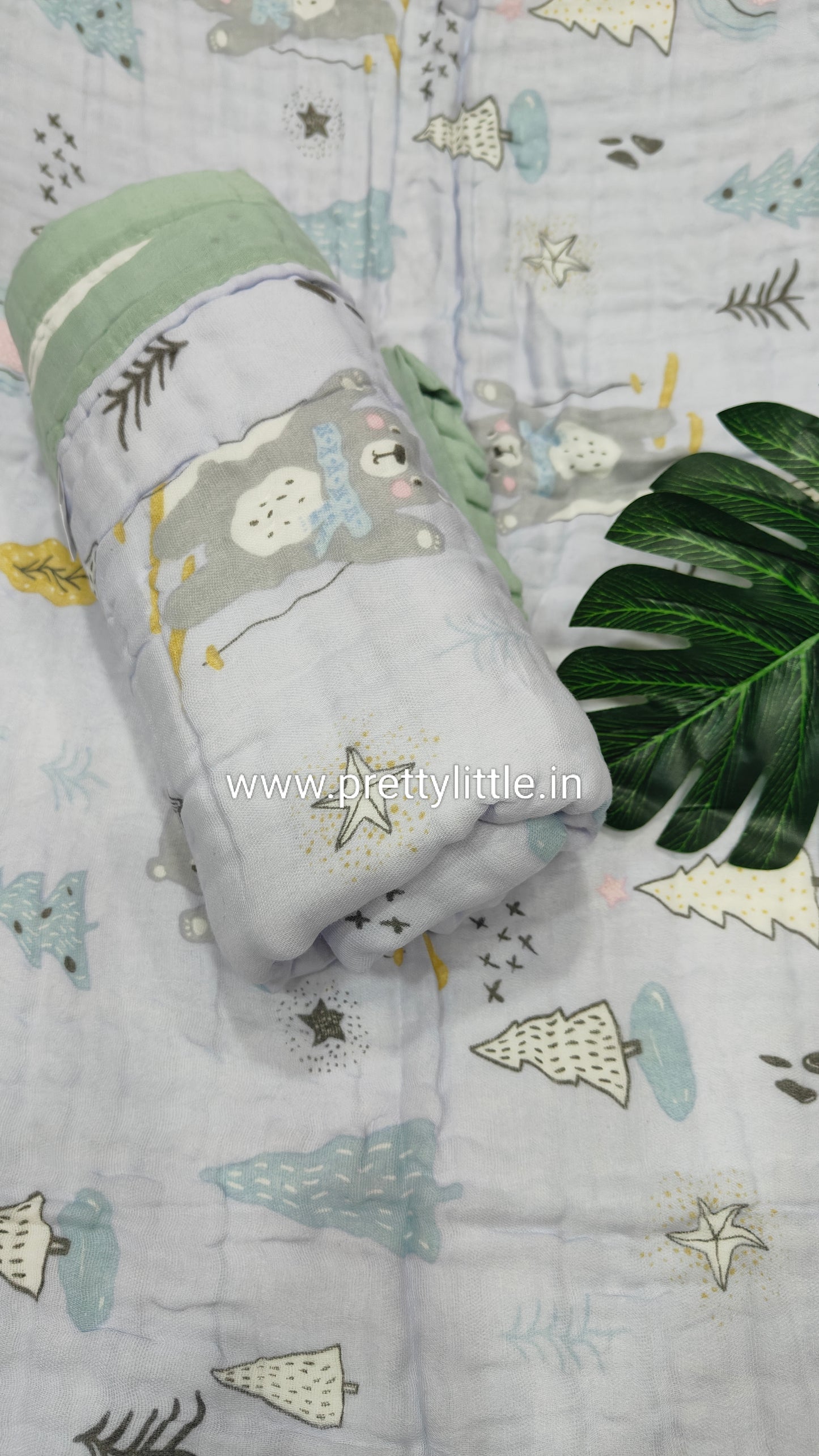 Soft 6-Layer color Muslin Blanket(110*110cm)