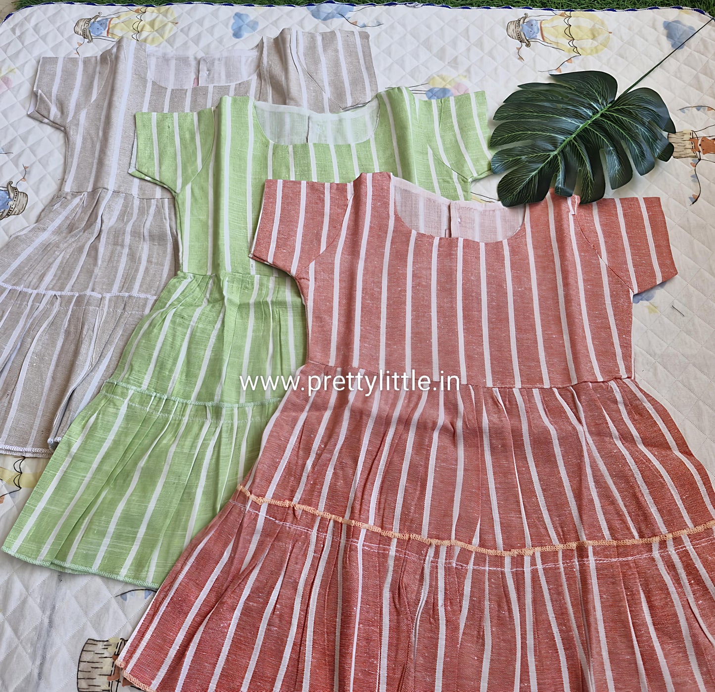 Combo Budget Striped summer Cotton Frock – Stylish & Comfortable (best 3 dispatched)