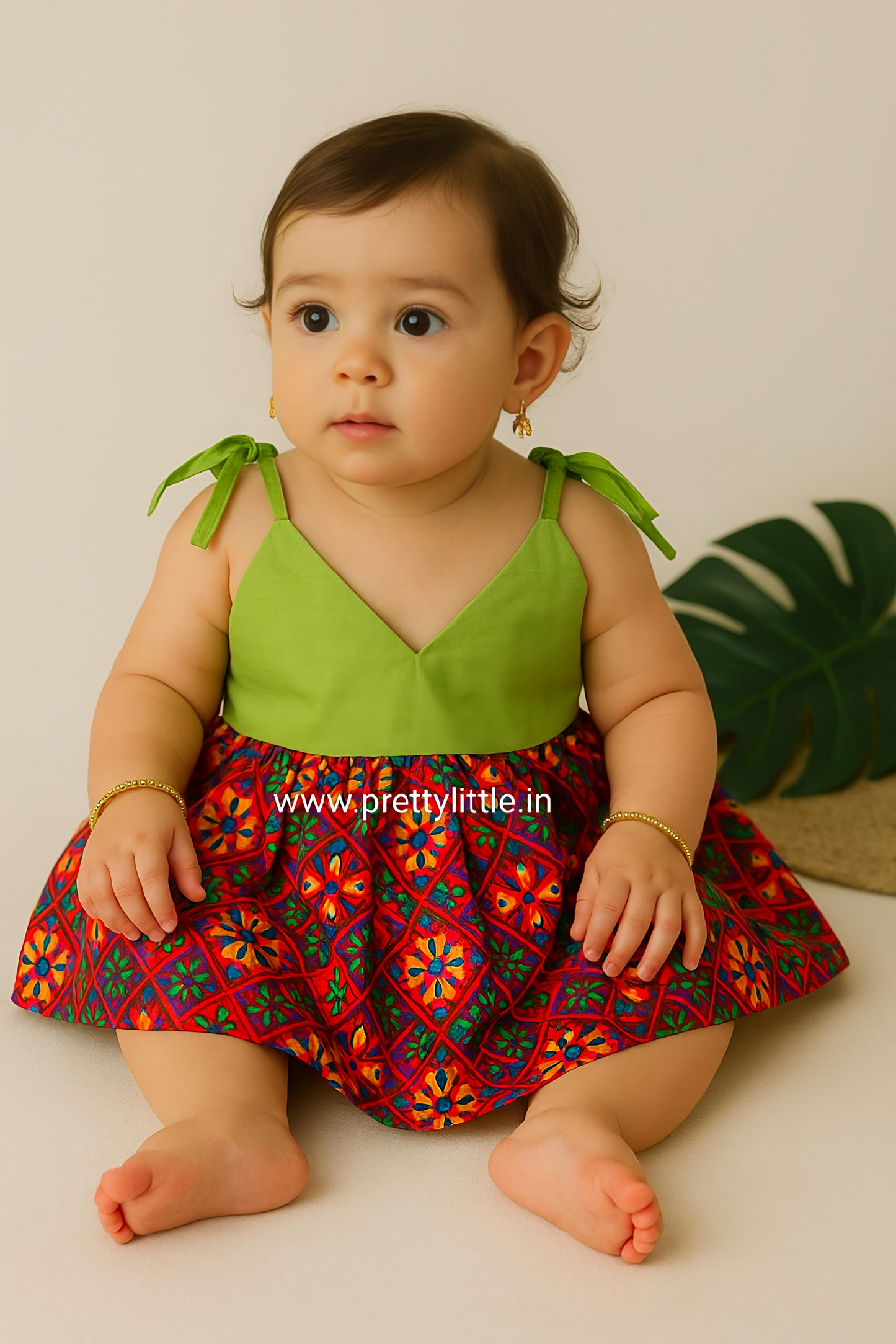 Traditional Baby Frock | Size 0–6M | ₹99 (any4)