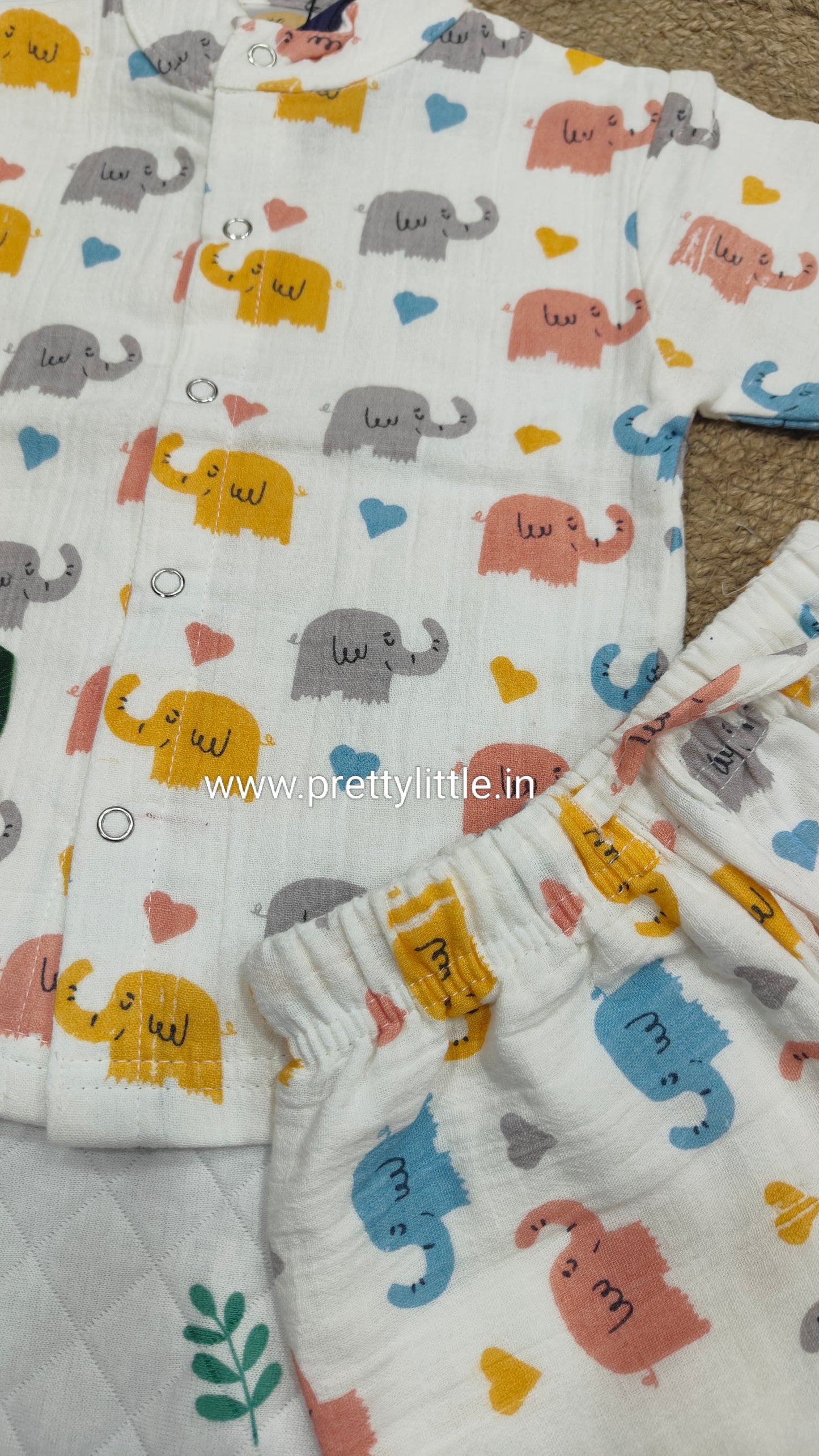 CloudSoft Muslin Co-ord Set – Ultra-Soft Baby Wear (0–3 Years)