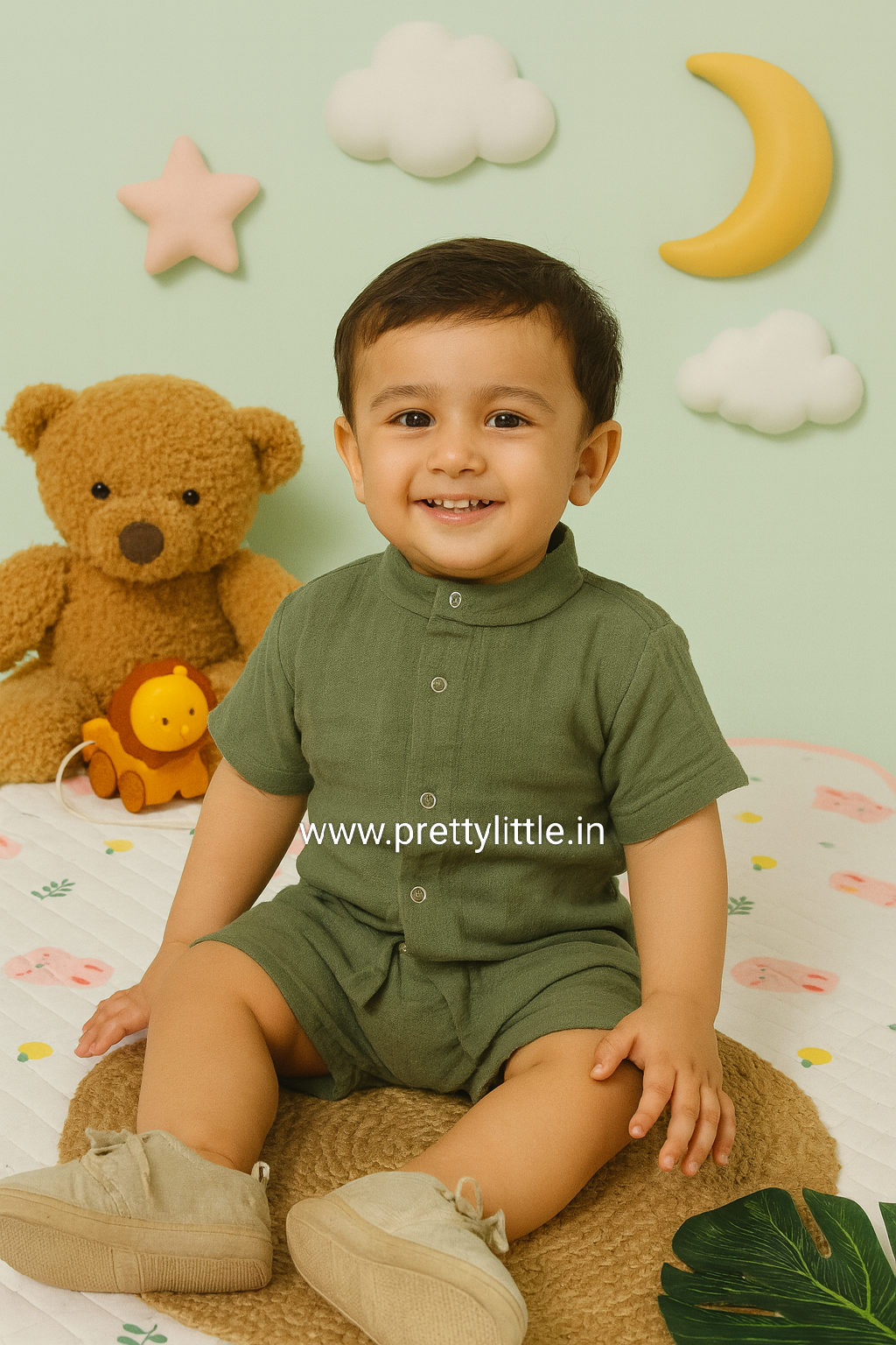 CloudSoft Muslin Co-ord Set – Ultra-Soft Baby Wear (0–3 Years)