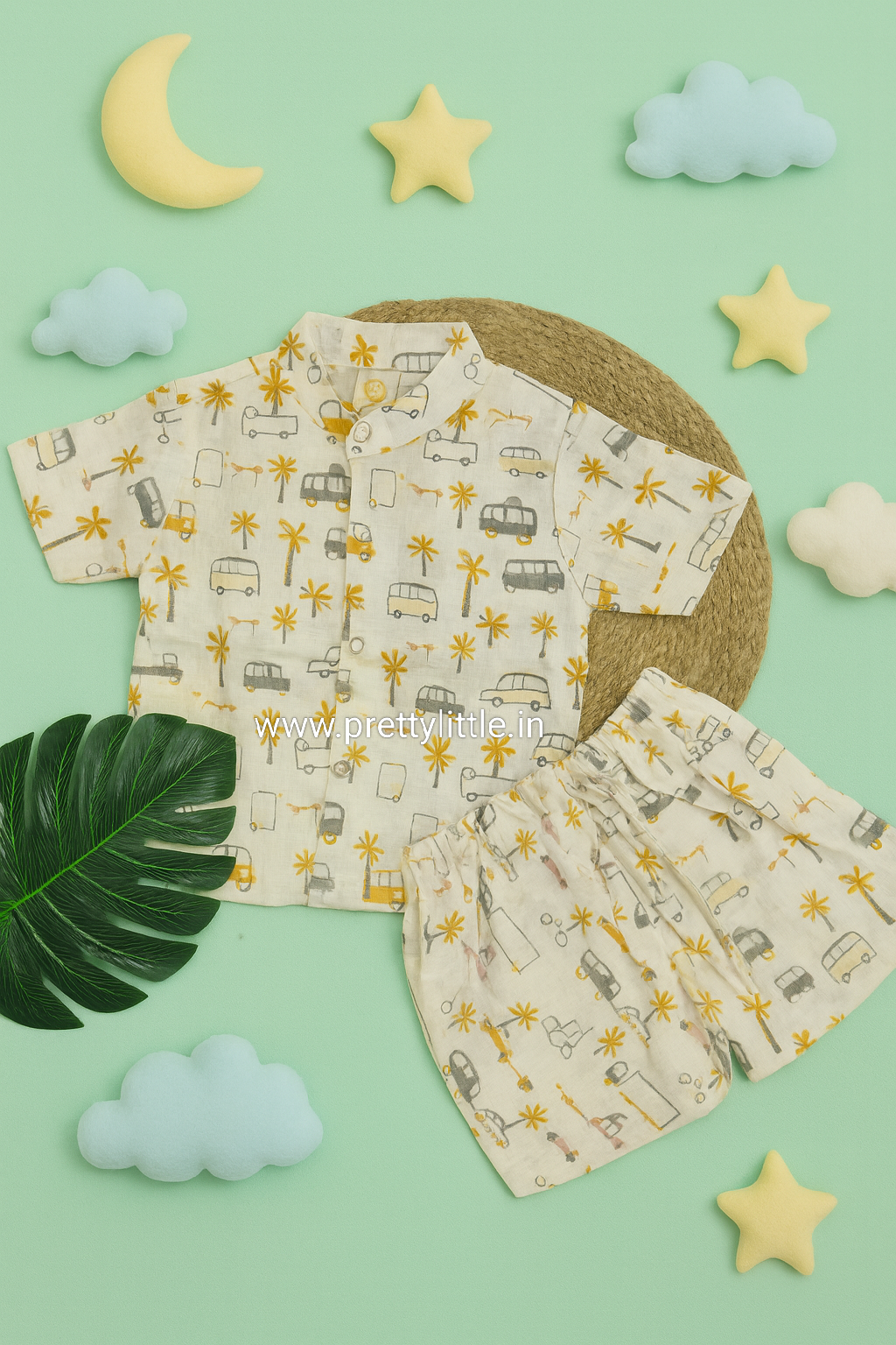 CloudSoft Muslin Co-ord Set – Ultra-Soft Baby Wear (0–3 Years)