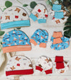 Newborn Baby Cap mitten Set (0-3 Months) - Pack of 4 Soft and Stylish Pairs