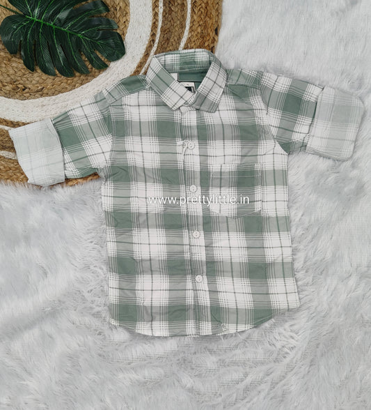 Boys’ Checked Shirt | Sizes 20–28 | Diwali 2025