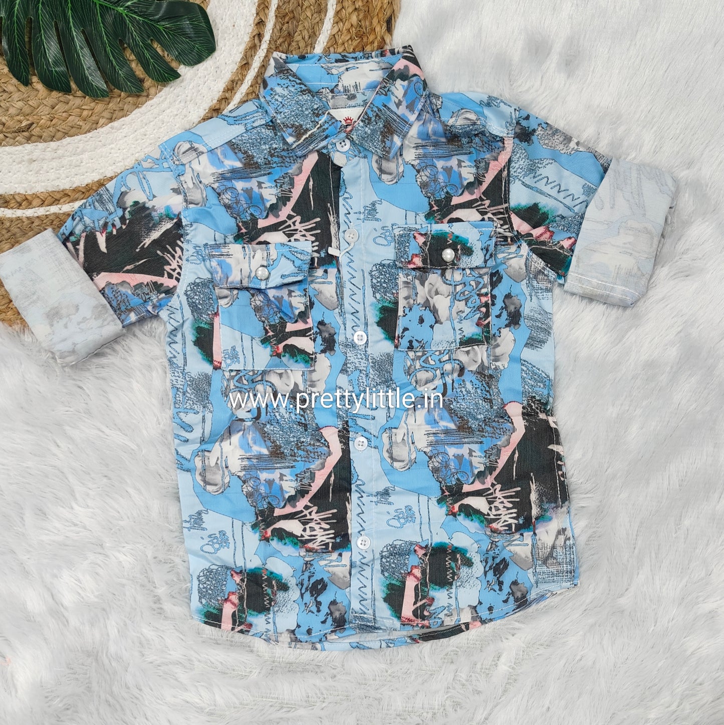 Boys’ Stylish Lycra Shirt – Imported Fabric | Sizes 20–28 | Diwali 2025