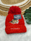 Fluffy Pom-Pom Woolen winter Cap (best 1 dispatched)