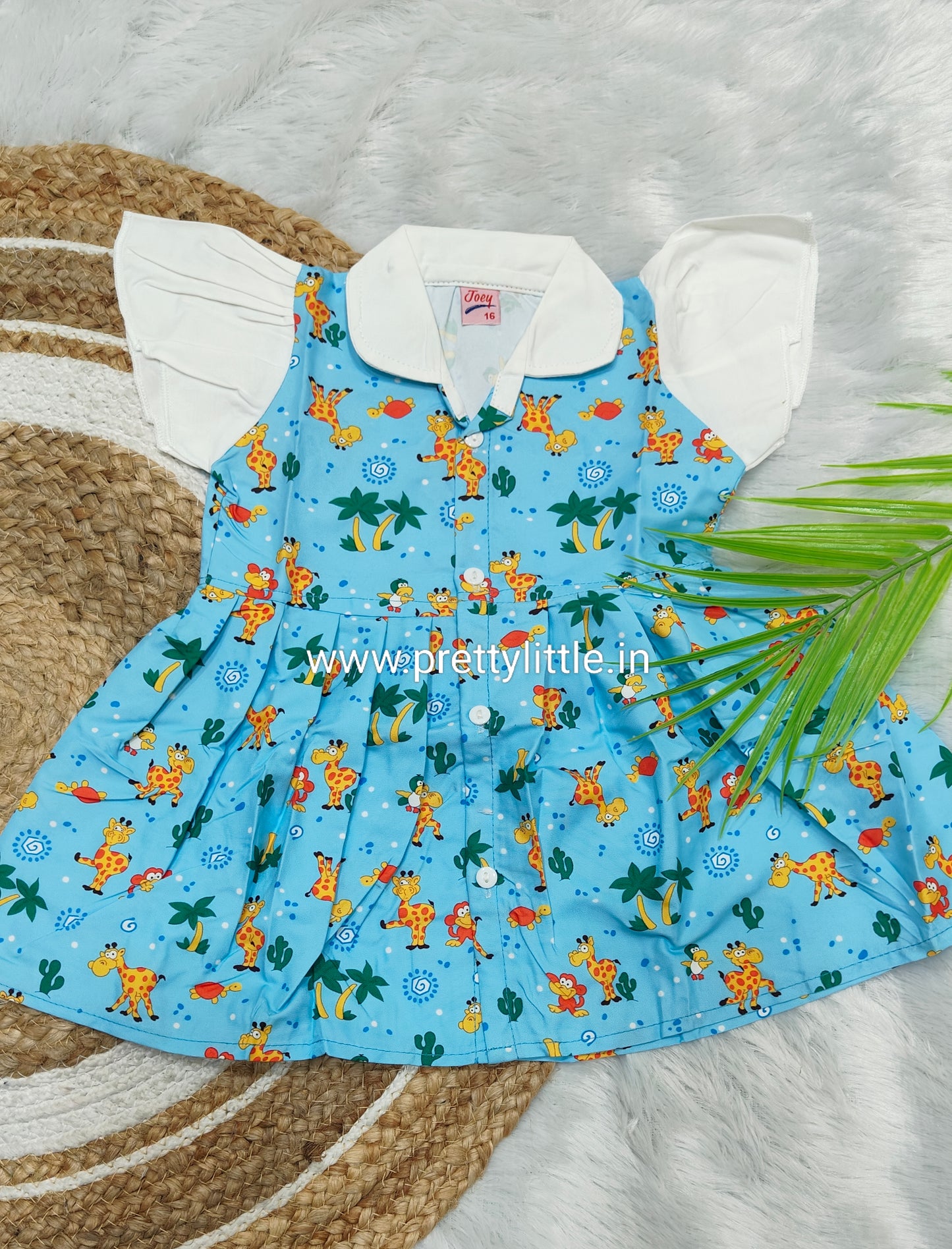 Adorable Printed Collar Dress – Combo Pack for Little Fashionistas (0-3 Years)
