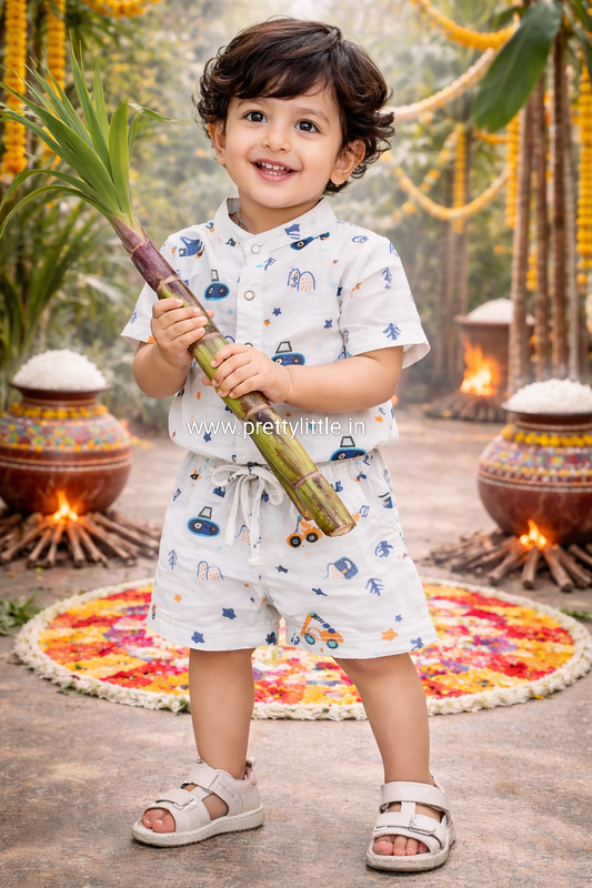 CloudSoft Muslin Co-ord Set – Ultra-Soft Baby Wear (0–3 Years)