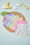 (Any 5) Combo Pack of Muslin color soft Frocks for Babies