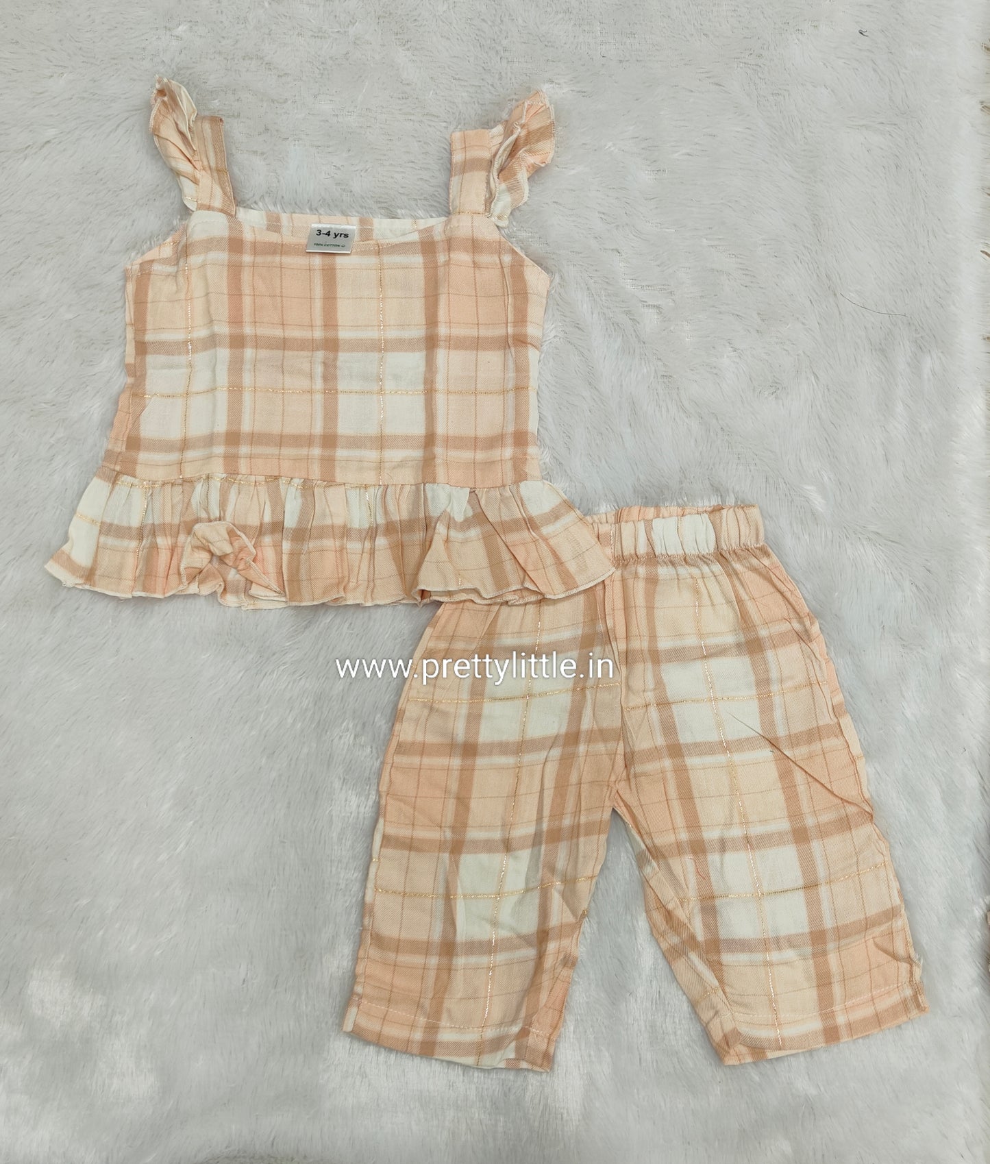 Coral Kiss Comfy & Cute Baby Girl Summer Set | Muslin Cotton Co-Ord