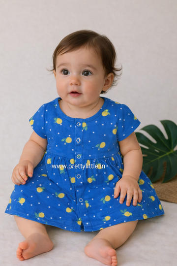 Pretty Little combo cloud soft Muslin Baby Frock | 0–2 Years | Soft & Breathable (Assorted Pack)