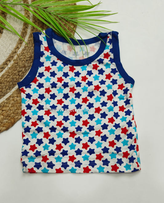 Comfy Tots Cotton Sleeveless Vest value Pack (pack of 5) – 0-2 Years