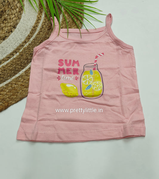 Girl Comfy Tots Cotton Sleeveless Vest value Pack (pack of 5) – 0-2 Years