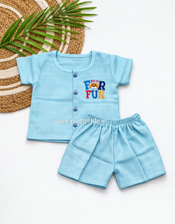 Budget-Friendly Muslin Sets – Stay Cool, Stay Cute! (0-1 year standard size) ( Best 3 dispatched)
