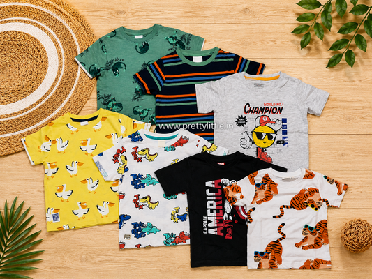 Little Legends Trio | Kids Casual T-Shirt Pack of 3 | ₹499
