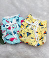 Dry Feel Reusable Langot | Washable Padded Nappy | Combed Cotton | 0–3 Months (pack of 2)