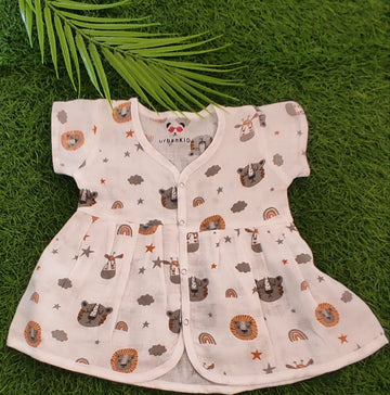 Muslin Frock for 0-8month (Best one dispatched)