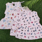 Premium Muslin Back Knot Frock Combo pack of 3 (0-6 Months)